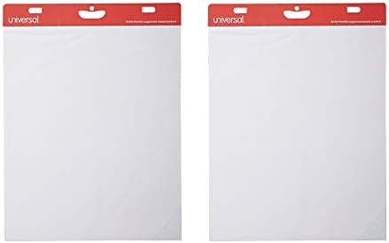 Universal UNV45600 27 in. x 34 in. Unruled Renewable Resource Sugarcane Based Easel Pads - White (50 Sheets, 2/Carton)
