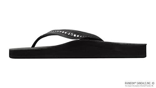 Image of Rainbow Sandals Women's Double Layer Arch Premier Leather w / 3 /4 inch Swarovski Crystal Strap