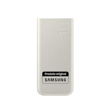 Bateria Externa SAMSUNG EB-P3400 Bege Portátil, Carga Super Rápida 25W, Duas Saídas USB-C 10000 MAH