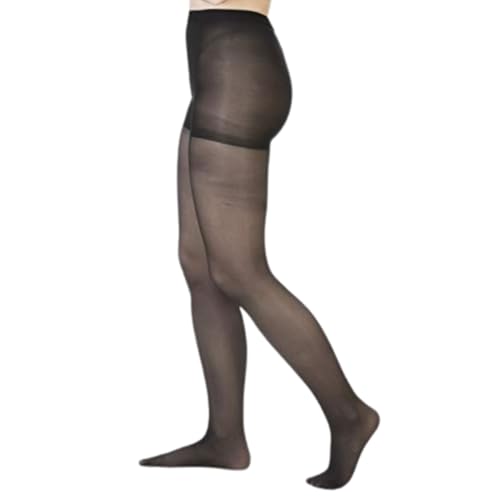 Image of Allegro Women's Sheer Compression Pantyhose 20-30 mmHg Firm Support Hosiery | Light control top with double plush waistband and reciprocated heel plus balloon toe and ventilated crotch for daily comfort.