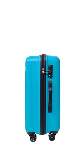 Image of Polypropylene Hard Shell 8 Wheels 360 Degree Safari Xylo Medium 24 Inch Trolley Bag with TSA Lock, Teal Green and 7.5 Years Warranty