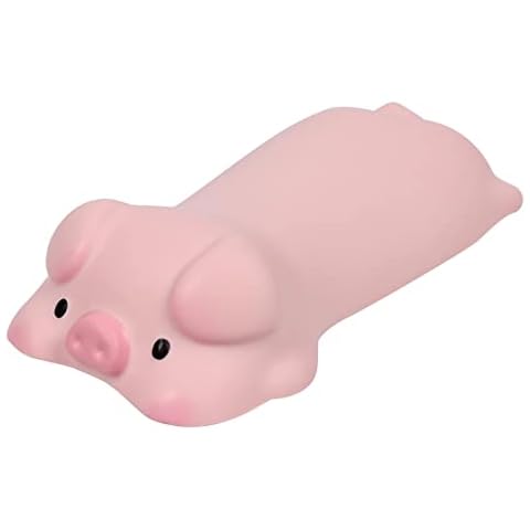 2Pcs Mouse Wrist Rest, CHUYI Cute Pig Shape Ergonomic Mouse Pad Kawaii Mini Wrist Support for Computer Desk Arm Rest Soft Small Non-Slip Cushion Decompression Relexing Rebound Tools for Office (Pink) Cover