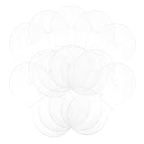 Élégant et transparent : le design blanc transparent de l'étui de rangement pour dvd offre une vue élégante et claire disques. étui rond à clapet, étui de protection pour dvd
