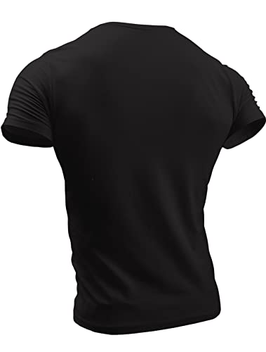 Detroit T-Shirt Black-On-Black Logo Shirt by Detroit Rebels Brand Black Tshirt for Men2