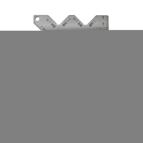 ボルトサイズ測定器 - ボルト用精密測定定規 - メートル法 スレッドゲージ 簡単読取 自動車 家庭 建設 機械 配管 多用途