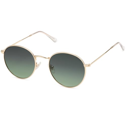 Image of SOJOS Small Round Polarized Sunglasses for Women Men Classic Vintage Shades