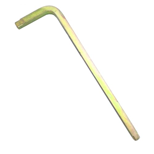 CLM Llave para Tapón de Cárter Punta Cuadrada - 32cm x 8 mm. Fabricada en Acero Templado acabado Zincado anticorrosión. Fabricada 100% en España.