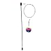 GoCat Da Ball Stick/Wand Cat Toy with a Shiny Noisy Crinkle Ball Attached