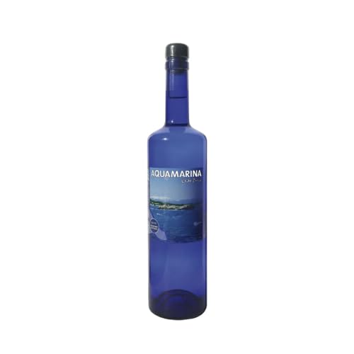 AQUAMARINA Costa Brava. Agua de mar Hipertònica 750ml en botella de cristal azul Agua marina microfiltrada y sin aditivos. Contiene más de 75 minerales y oligoelementos necesarios en tu organismo.
