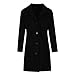 Jaibrmey Women's Plus Size Winter Coat Wool Coats Notch Lapel Collar Single-Breasted Peacoat Loose Casual Long Black Trench Coats 2025 Fall Jackets Warm Outwear