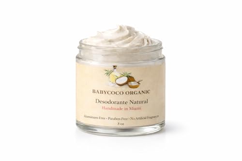 Image of Natural Deodorant Cream for adults - Aluminum Free, Fragrance Free, Handmade, 3 oz