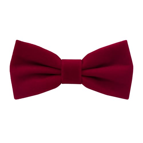 Nœud papillon en velours noir pré-noué soie pour homme et femme chic