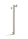 Wasserzapfsäule Schneck Metall Edelstahl Wasserzapfstelle mit Schlauchhalter