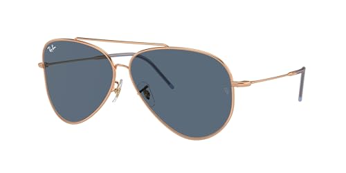 Ray-Ban RBR101S Sunglasses Bundle: RBR 101S AVIATOR REVERSE 92023A Aviator Reverse Rosegold Dark and Eyewear Cleaning Kit