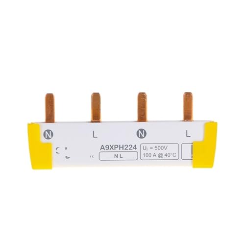 Barre omnibus de surtension 2P distribuant l'énergie vers 6 interrupteurs