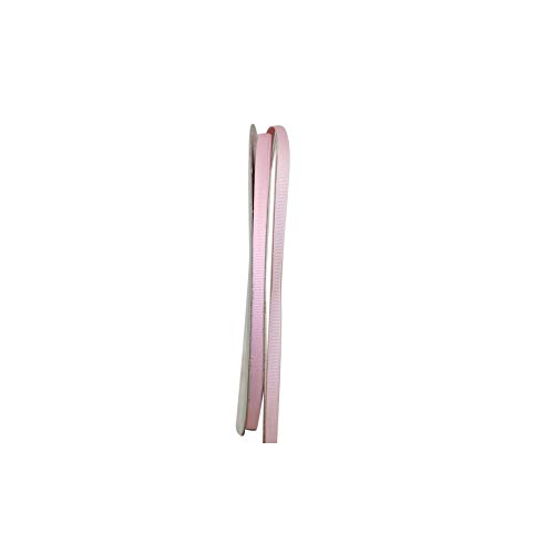 Reliant Ribbon 4900-117-01C Grosgrain Style Ribbon, 1/4 Inch X 100 Yards, Light Pink