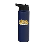Almost Heaven West Virginia Retro look Stainless Steel Insulated Water Bottle