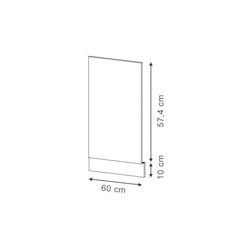Vicco Pannello Frontale Fame-Line, Bianco Casa Di Campagna, 60 Cm Senza Piano Di Lavoro - 2