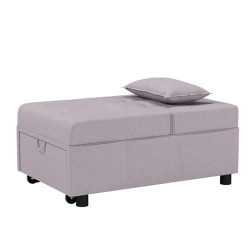 BINGTOO Sleeper Sofa Chair Bed 3 in 1 Convertible Chair Multi-Function Folding Ottoman Sleeper, Pull Out Sleeper Chair Bed- Modern Convertible Chair Bed Pull Out Sleeper Couch Bed for Living Room……