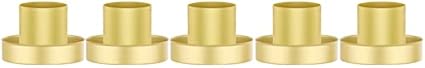Smtyle Gold Minimalist Candlestick Holders Set Of 5 Simple And Stylish Holders For Taper Candles And Candlesticks
