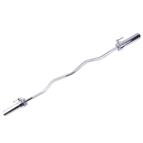 CAP Barbell Olympic EZ Curl Bar, Chrome (2-inch)