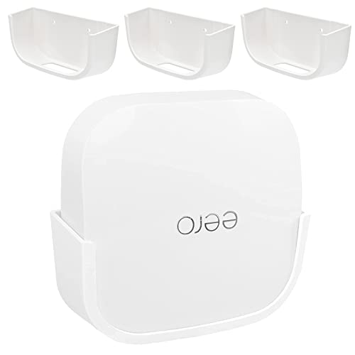 Wandhalterung für eero Pro 6 Home WiFi System, Standhalterung für eero Pro 6 Kits Zubehör, keine unordentlichen Kabel, platzsparend, weiß, 3 Packungen Cover