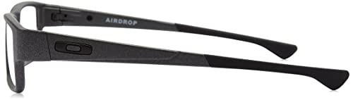 Oakley Ox8046 Airdrop Rectangular Prescription Eyewear Frames, Satin Light Steel On Red/Demo Lens, 51 Mm #TOP2