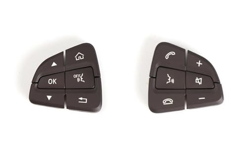 Boutons de volant voiture pour Mercedes Benz Classe C W205 et GLC W253 brun gauche droite