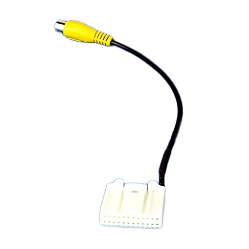 Image of YDC 24 Pins Car RCA Adapter Wire Cable Compatible with Toyota Vios 2021,RAV4,Prado,Highlander 2015,Reiz Car Rear View Camera Video Input Connetor Screen Display Video Input RCA Cable