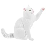 De gato pequeño: el de gato simulado es realista ya que el está construido de material plástico, figura de gato