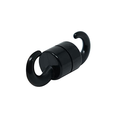 Black Plastic Mini Magnetic Haken Für Kühlschrank, Büro, Whiteboard, Mitteilungsboard 12mm x 20mm Hoch - 1kg Zug - Pack von 10