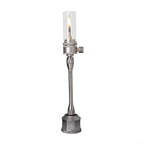 Camping Lantern With Empty Fuel Canister,Isobutane Gas Powered Camping Lantern Portable And Reliable Light Source,With Empty Fuel Tank Refillable(Lantern Extension Rod)