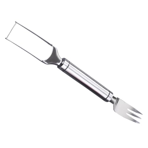 SHINEOFI Affettatrice per Anguria 2 in 1 in Acciaio Resistente Utensile Portatile per Tagliare Anguria e Melone Forchetta Integrata per Casa e Campeggio