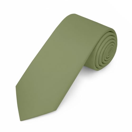 Image of Jacob Alexander Men's Slim Width 2.75 inch Solid Color Tie