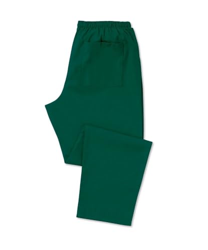Unisex Smart Scrub Trousers for Healthcare NHS GP and Dental Practice. INS21 (UK, Alpha, S, Regular, Regular, Bottle Green)