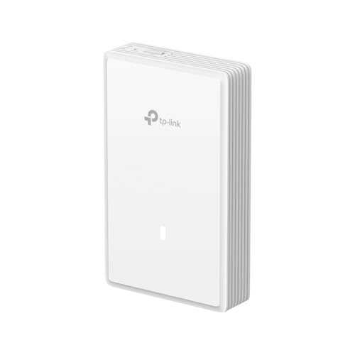 TP-Link EAP725-Wall BE3600 WiFi 7 Access Point, Dual Band Gigabit Wireless Access Points, Omada Mesh, 2.5G PoE Powered Input & Pass-Through Port, Seamless Roaming, Centralized management