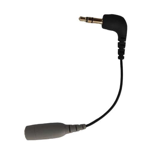 Image of ELFOG TRRS to TRS Adapter - 3.5mm (Female) TRRS Microphone Adapter Cable to 3.5mm TRS (Male) for Cameras and Recorders