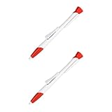 DOITOOL 2 Stück Zeckenentferner Kunststoff mit Rutschfestem Griff für Hunde und Katzen Zeckenzange Haustierentfernungsklammer zur Floh und Zeckenbehandlung