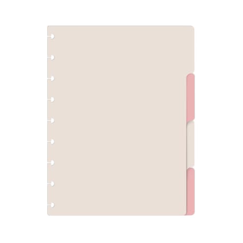 Divisórias Iscool P/Caderno De Disco M Spot Colors Nude Claro e Rosê