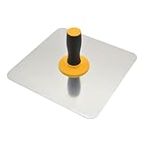 LIFTATAPA Aluminum Plaster Hawk Mortar Board Holder with Ergonomics Handle, 12 Inch Plastering Hawk Round Corners Design Finishing Plastering Tool for Cement, Mortar, Drywall