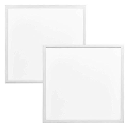 PQAGOJSTL Panel de luz LED DIMI 2x2, empotrable, con iluminación borde, 36 W, 5000 K, 0-10 V, regulable, 50000 horas vida útil, paquete 2, certificación UL/DLC
