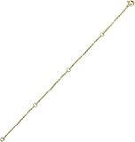 Fooui Extensor de cadena de oro de 14 quilates para mujer, oro amarillo, oro blanco, oro rosa, cadena de extensión ajustable, disponible en 2/3/4 pulgadas, 4 Inch, Oro, Sin piedra preciosa