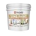 VASARI Lime Plaster & Paint | LIME PAINT | Made from Natural Lime and Powdered Marble | color: Granite #25 | size: 1 Gallon