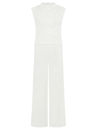 Overall élégant femme coupe fluide pour silhouette élancée sans effort