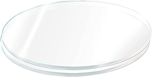 SPEEDYORDERS 2 Qty 1/4" Plexiglass Sheet, 6 Inch Diameter Clear Acrylic Circle, Round Cake Disc, Cake Disk Acrylic Sheet, Plexiglass Table Top, Round Acrylic Backdrop Made in USA