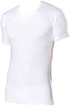NOTTINGHAM 3 Men's Pop V Neck Sweaters in Warm Cotton White (6, White), White, 6