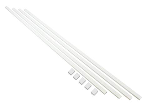 10 ft Cable Raceway Kit for Concealing and Cord Organizing Cable Management System Paintable 4 Self Adhesive Cable Channels of 0.63 x 0.98 (30 inch/Each)