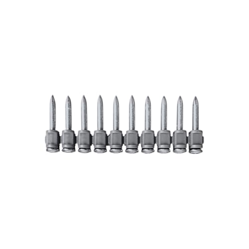 1¹⁄₁₆″ Concrete Nails Compatible With Hilti DX460/DX351/DX2/DX5/DX6-MX-500 Count Flat Head Nails with Galvanized Zinc Coating-Heavy-Duty Construction Fasteners for Commercial & Residential Projects