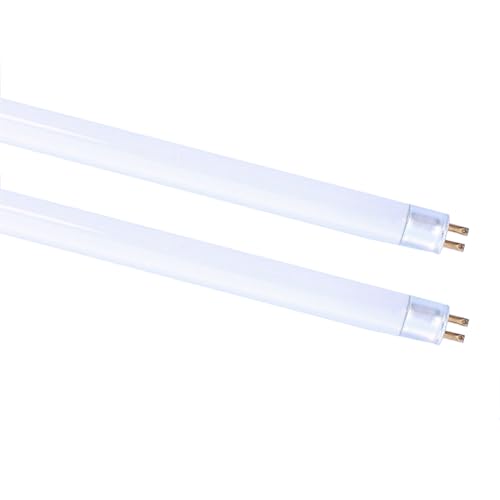Genérico T4 16W Tubos Fluorescentes 464mm Paquete De 2, G5 Casquillo, Blanco Frío 3500K, Lámpara De Bajo Consumo, Luz De Emergencia De Bajo Consumo para Cocina, Baño, Armario Y Garaje,464mm 16W