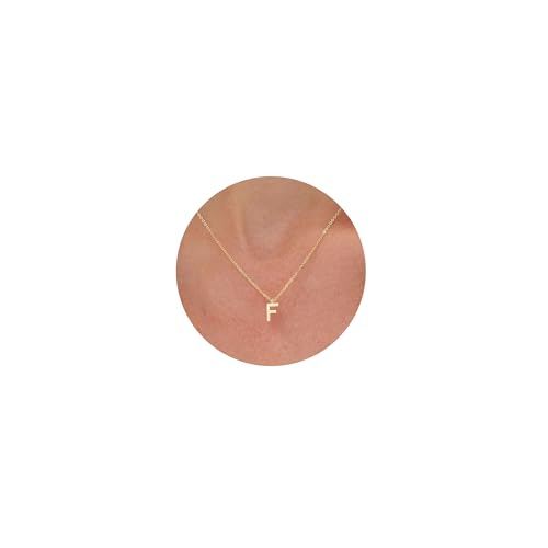 HANLI Kette Gold Damen - 14K Gold Vergoldet Goldkette mit Buchstaben Kette Damen Halskette Schmuck Personalisierte Geschenk für Frauen Mädchen Freundin HANLI Kette Gold Damen - 14K Gold Vergoldet Goldkette mit Buchstaben Kette Damen Halskette Schmuck Personalisierte Geschenk für Frauen Mädchen Freundin